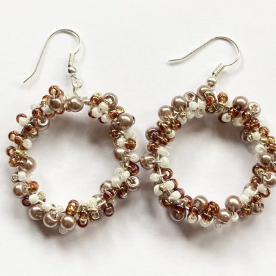 Golden glow hoop earrings