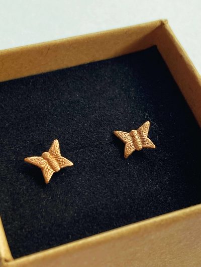 Copper Butterfly Studs