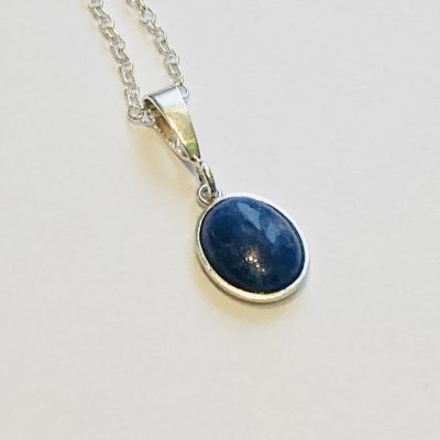 STERLING SILVER SODALITE PENDANT
