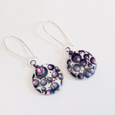 PRINTED SHELL EARRINGS