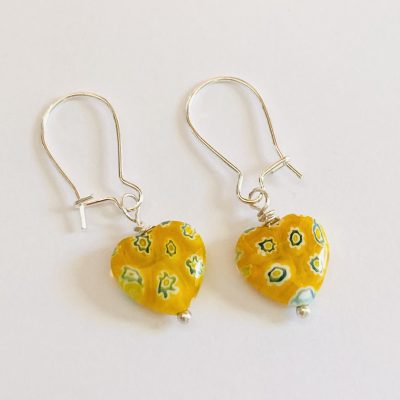 LAMPWORK HEART EARRINGS