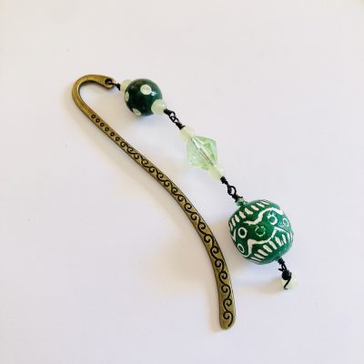 GREEN & BRONZE BOOKMARK