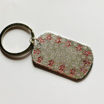 GINGERBREAD PERSON KEY RING