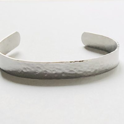 STAINLESS STEEL HAMMERED CUFF
